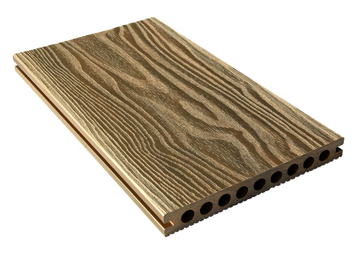 Hollow Composite Decking 3D Wood Grain