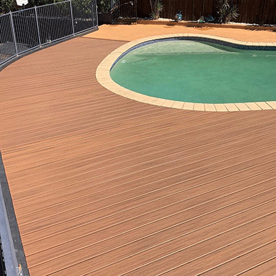 Private Residence Pool Renovation in Canada: WPC Flooring Installation Design for a Practical Four-Season Water-Adjacent Space